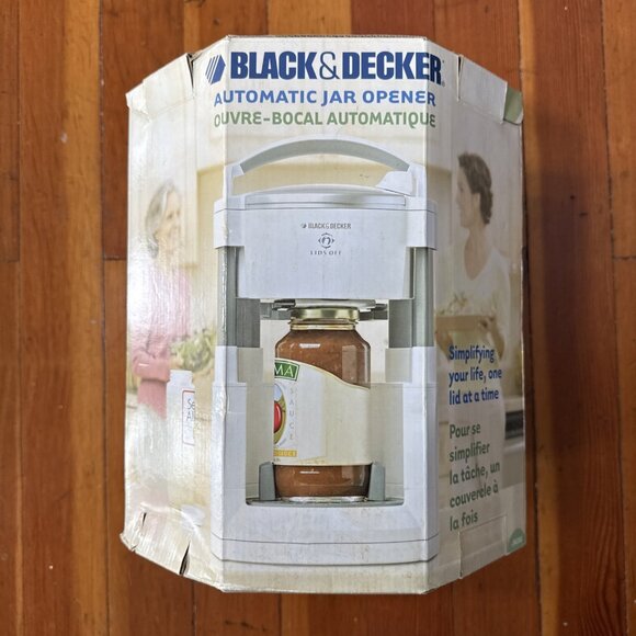 Black & Decker Lids Off Automatic Electric Jar Opener JW200 Open Box Tested NOS - Picture 1 of 7